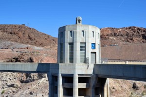 Clock on Arizona side of Hoover Dam. Most of Arizona does not participate in Daylight Saving Time