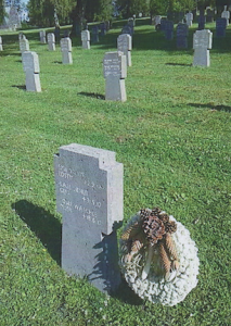 Josef Wäschle's grave at Noyers-Pont-Maguis cemetery in France.