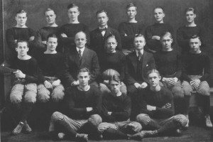 William Dimorier with Erie High Football team (1917)